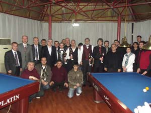 Sıtkı Güvenç Bilardo TurnuvasI Ödül Töreninde