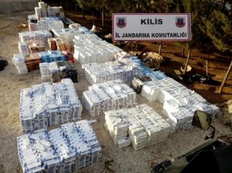 Kilis’te 5 Bin Paket Kaçak Sigara Yakalandı