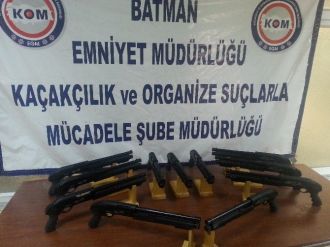 Batman’da 11 Adet Ruhsatsız Av Tüfeği Ele Geçirildi