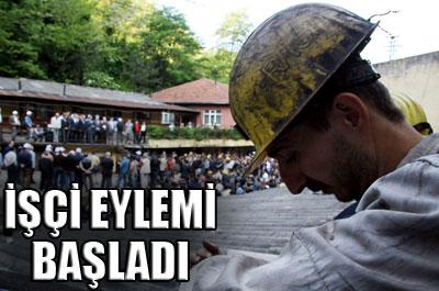 İşçi eylemi başladı 