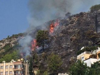 Alanya’da Korkutan Yangın