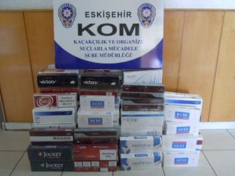 Eskişehir’de 2 Bin 20 Paket Kaçak Sigara Ele Geçirildi