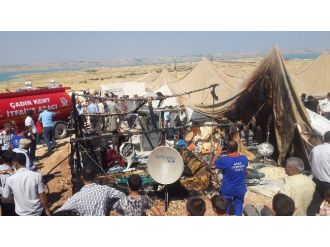 Çadır Kentte Yangın Çıktı