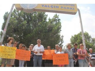 Parkta İnşaata Mahalle Sakinlerinden Tepki