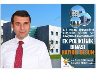 İl Başkanı İken Takip Ettiği Hastane Ek Binası Çalışmasını Milletvekili Olunca Tamamladı