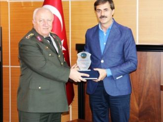 İl Jandarma Komutanı Şimşiroğlu’ndan, Başkan Alemdar’a Veda Ziyareti