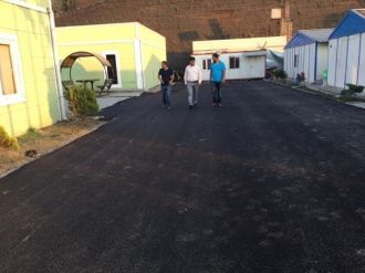 Kozlu Belediyespor Sahasının Önü Asfaltlandı