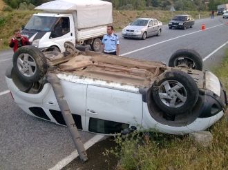 ’’Sohbet Ederken Araba Üstümüze Düştü’’