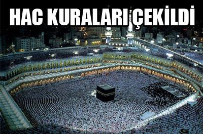Hac kuraları çekildi 