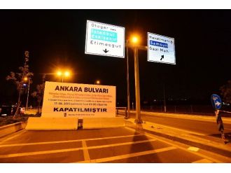 Ankara Bulvarı Saat 03.00’da Kapatıldı