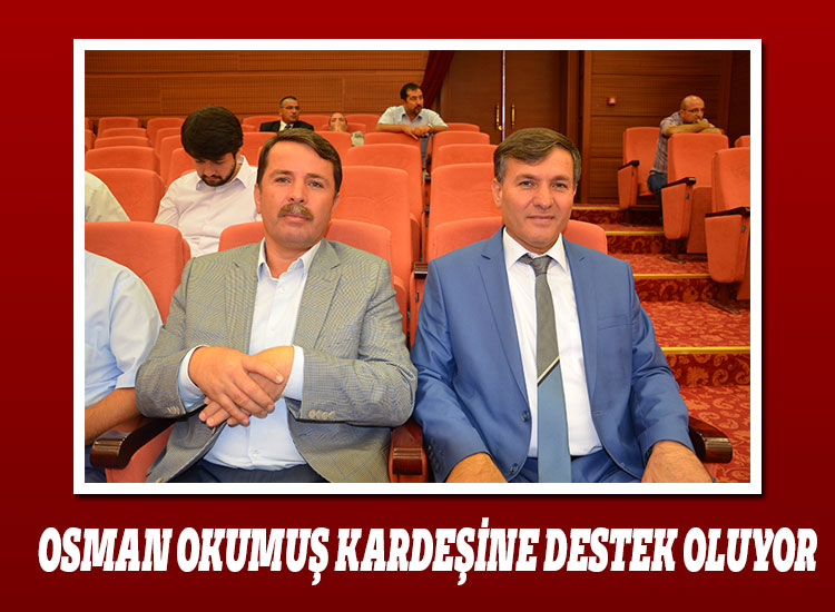 Osman Okumuş Kardeşine Destek Oluyor