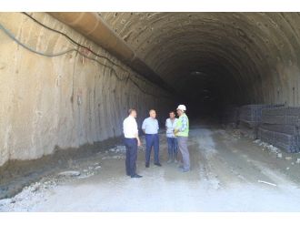 Vali Hasan Karahan Eğribel Tünelini İnceledi