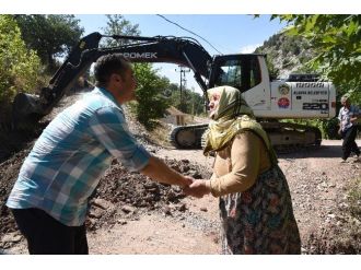 Başkan Yücel, Karapınar’da Çalışmaları Denetledi