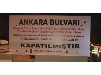 Ankara Bulvarı Trafiğe Açıldı