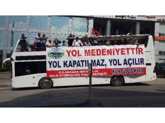 Şoförler Mimarlar Odası Başkanı Candan’ı Protesto Etti