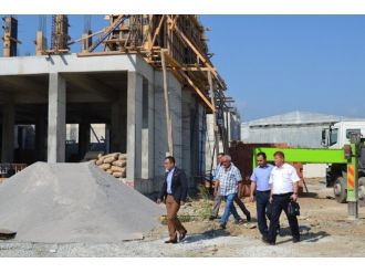 Bozyazı Kaymakamı Yıldız, Ortaokul İnşaatını İnceledi