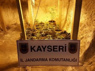 Mağarada Kenevir Üretimine Jandarma Baskını