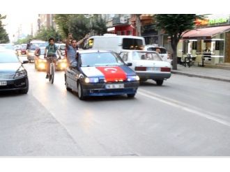 Eskişehir’de Konvoylu Terör Protestosu