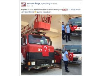 İtfaiyecilerden Teröre Lanet