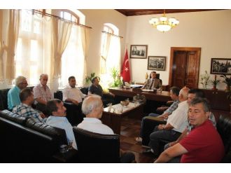 Muhtarlardan Kaymakama Hayırlı Olsun Ziyareti