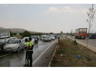 Devrilen Ayçiçek Yağı Yüklü Tanker Alev Alev Yandı