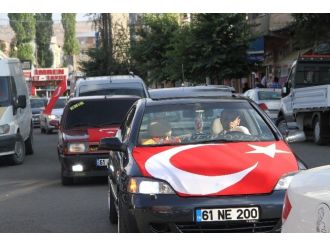 Ardahan’da Teröre Tepki Konvoyu