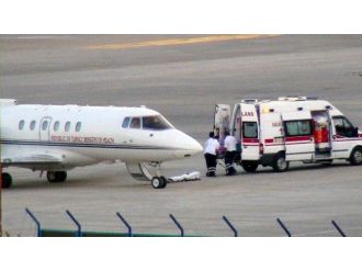 Tır Kazasında Yanan Sürücü Ambulans Uçakla Erzurum’a Sevk Edildi