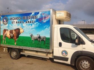 Akçakoca Belediye Mezbahasına Yeni Et Nakil Aracı Aldı