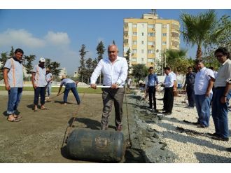 Erdemli Belediye Başkanı Tollu Devam Eden Stat Çalışmalarını Yerinde İnceledi