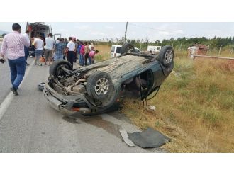 Çorum’da Otomobil Takla Attı: 4 Yaralı
