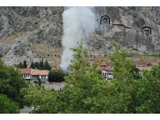Amasya’da Yürekleri Ağızlara Getiren Yangın