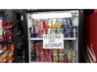 Teröre Tepki İçin Askere Suyu Bedava Yaptı