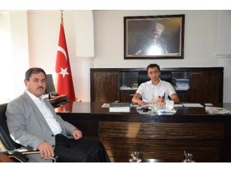 Başkan Eser Kaymakam Türk’ü Ziyaret Etti
