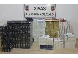 Gürün’de Bin 100 Paket Kaçak Sigara Ele Geçirildi