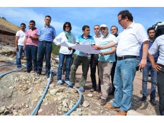 Adrasan Göletinde Gövde Dolgu Çalışması Devam Ediyor