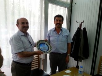 Hisarcık Milli Eğitim Şube Müdürüne Veda Yemeği