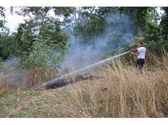 Ot Yangını İtfaiye Tarafından Söndürüldü