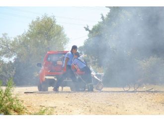 Atık Camlar Yangına Neden Oldu