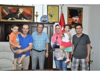 İşid Tarafından Kaçırılan Ve Sonra Resen Emekli Edilen Astsubay Özgür Örs’ten Başkan Kamil Saka’ya Ziyaret