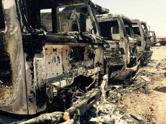 Pkk’lılar Şantiye Basıp 12 İş Makinesini Ateşe Verdi