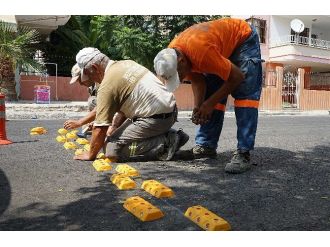 Mezitli’de Hız Kesici Buton Çalışmaları Başladı
