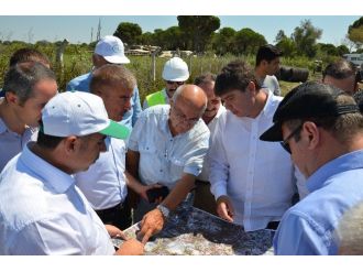 Başkan Türel Ve Dsi Bölge Müdürü Özgür Aksu Çayında İncelemede Bulundu