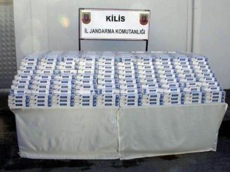 Kilis’te 9 Bin Paket Kaçak Sigara Ele Geçirildi