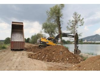 Kuzuluk Göl Park Çevresi Şekillenmeye Başladı