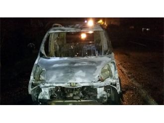 Diyarbakır’da Şüpheli Araç Yangını