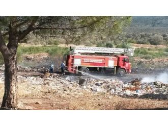 Havran’da Çöplük Yangını
