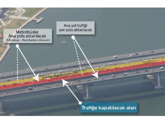 Haliç Köprüsü Metrobüs Yolu Bakıma Alınıyor