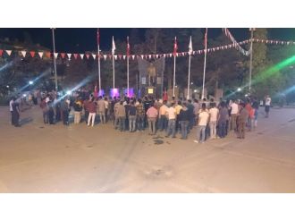 Develi’de Terörü Protesto Konvoyu