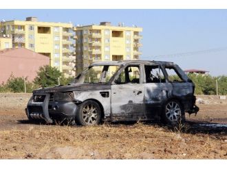 Diyarbakır’da Seyir Halindeki Araç Yandı