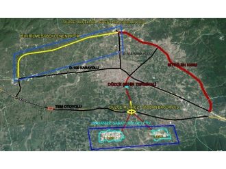 Merkez Otoban Bağlantısı Yapım Aşamasında